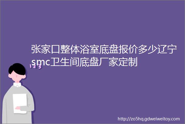 张家口整体浴室底盘报价多少辽宁smc卫生间底盘厂家定制